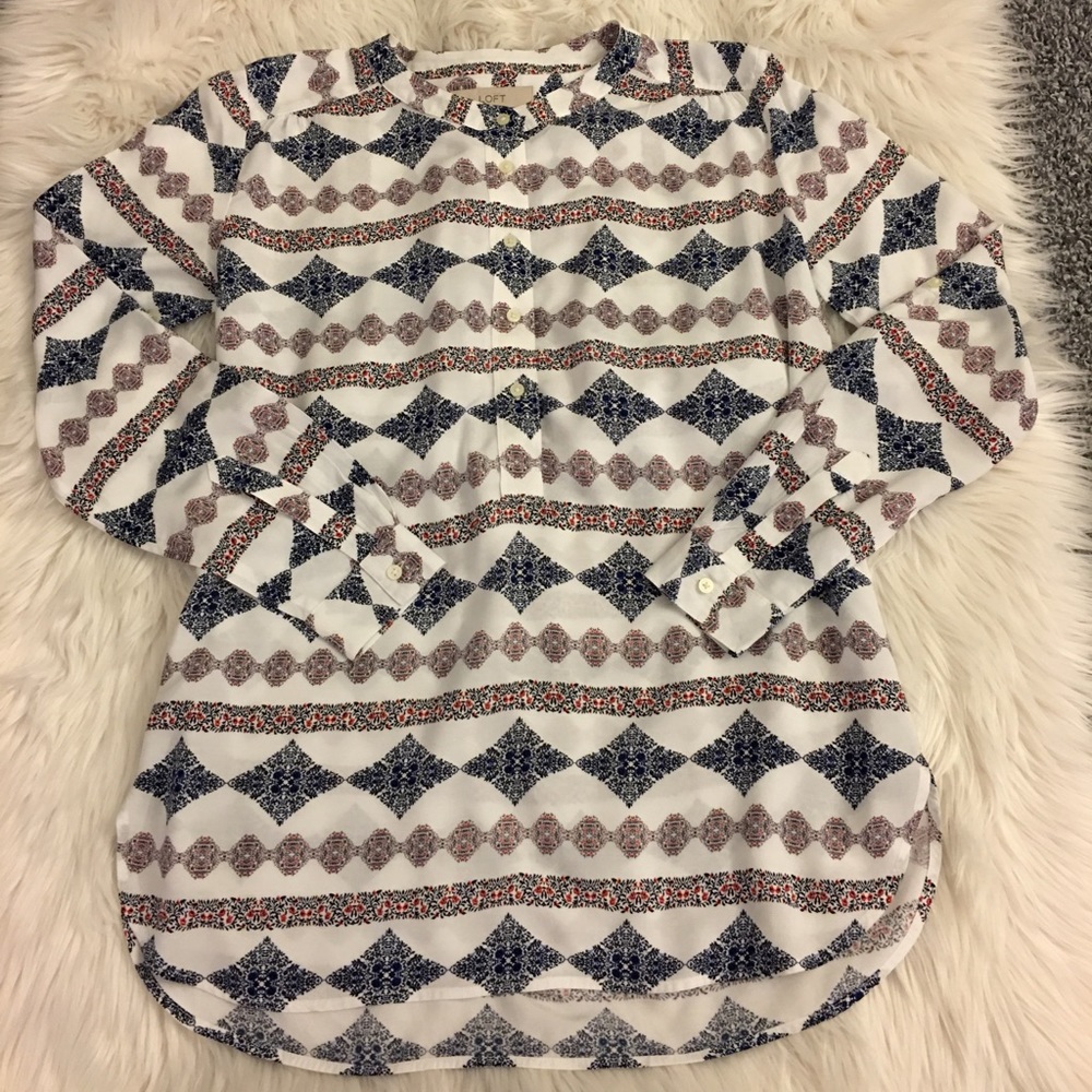 LOFT | patterned tunic - Picture 2 of 8